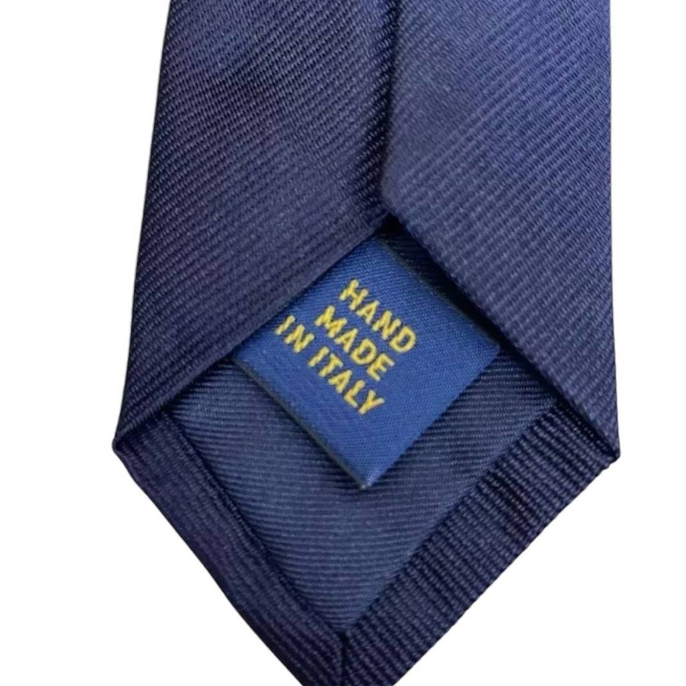 Polo by Ralph Lauren Navy Silk Tie - Picture 6 of 11